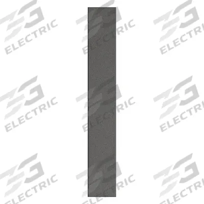 ASI GLOBAL PARTITIONS Partition Column: Plastic Polymer, Pebble, Black, 82 in Ht, 12 in Wd - Pilasters for Bathroom Partitions