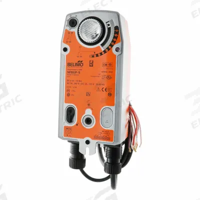 BELIMO Damper Actuator: Dampers, On/Off, Spring Return, 90 in-lb - Fail-Safe Actuators with Spring Return