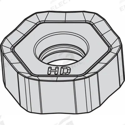 WIDIA Hexagon Milling Insert: HNPJ0704ANSNHD (MPN 3954479) - Machining