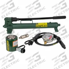 SIMPLEX Cylinder and Hand Pump Set: 30 ton Cylinder Nominal Capacity, 2 7/16 in Cylinder Stroke, P42 (MPN ST302A). Key specifications — attr96781: GA1; attr96779: RLS302; attr96780: P42; attr98877: SIMPLEX.