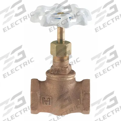 MILWAUKEE VALVE Globe Valve: For Gas/Oil/Water Media, Bronze, Z-Body, 3/8 in Pipe Size - Lead-Free Bronze Straight-Body General-Service Globe Valves