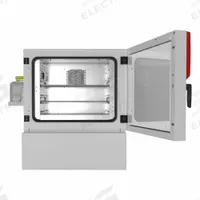 BINDER Environmental Chamber: 3.6 cu ft Capacity, 25 5/8 in x 34 5/8 in x 41 33/100 in, 2 Shelves (MPN 9020-0371). Key specifications — Temperature Accuracy Tolerance: +/-0.1 @ 40°C; Temperature Uniformity: +/-0.3 @ 40°C; Manufacturer Part Number: 9020-0371; Brand: BINDER; Voltage: 200/240V; Humidity - Maximum: 80%; Humidity - Minimum: 20%.