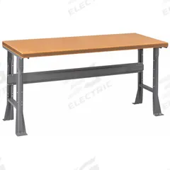 TENNSCO Workbench: Fixed Ht, Tempered Hardwood, 60 in x 36 in, 1,900 lb Overall Load Capacity, Gray (MPN WB-1-3660C). Key specifications — Brand: TENNSCO.