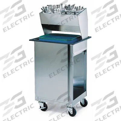 LAKESIDE Tray Dispenser Cart: 150 Trays, 50 7/8 in Overall Ht, 23 3/4 in Overall Lg - Flatware & Tray Dispenser Carts