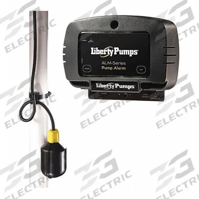 LIBERTY PUMPS High Water Alarm: High Level, 120V AC/9V DC, Auto, 86 dB, Audio/Visual - Liquid-Level Alarms