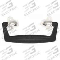 MONROE PMP Folding Pull Handle: Unthreaded Holes, Plastic, Black, #6 Screw Size, 1.31 in (MPN PH-0283). Key specifications — Brand: MONROE PMP; Projection Type: Non-Recessed; Material: Polyethylene; Finish: Textured; Color: Black; Folding Type: Folding; Mounting Type: Unthreaded Holes; Screw Size: #6.