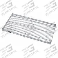 QUANTUM Wire Shelf: 30 in x 24 in, 1 Shelves, Quick-Adjust, 800 lb Load Capacity, Dry/Wet, Gray (MPN 2430GY). Key specifications — Recommended Environment: Dry; Material: Steel; Brand: QUANTUM; Color: Gray; Finish: Epoxy Coated.