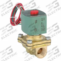 REDHAT Solenoid Valve: 2-Way, Normally Closed, 1/2 in Pipe Size, 12V DC, Watertight, High Flow (MPN 8210G094). Key specifications — Pipe Size: 1/2 in; Voltage: 12V DC; Brand: REDHAT; Coil Enclosure: Watertight.
