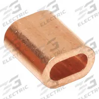BIRD BARRIER Copper Ferrule: Netting Cable Ferrules, Copper, Copper, 3/4 in Overall Lg, 100 PK (MPN nc-n100). Key specifications — Brand: BIRD BARRIER; Material: Copper; Color: Copper.