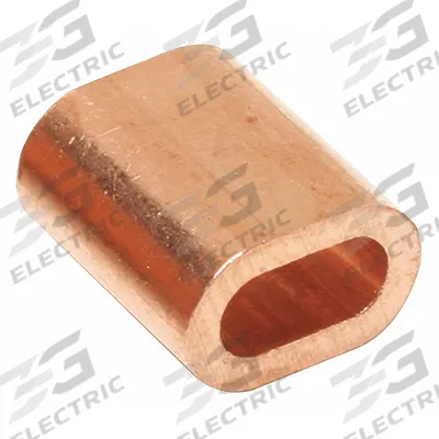 BIRD BARRIER Copper Ferrule: Netting Cable Ferrules, Copper, Copper, 3/4 in Overall Lg - Bird Control Netting Accessories