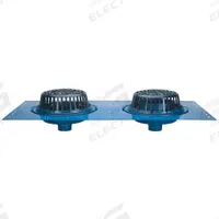 ZURN Drain: 15 in Overall Dia, 9 3/4 in Overall Ht, 4 in Nominal Pipe Size, Cast Iron, Plastic (MPN Z163-4NH). Key specifications — Connection Type: No Hub; Includes: Clamping Collars; Dome Material: Plastic; Brand: ZURN.