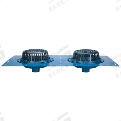 ZURN Drain: 15 in Overall Dia, 9 3/4 in Overall Ht, 4 in Nominal Pipe Size, Cast Iron - Primary Roof Drains with Deck Plate