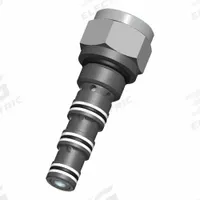 BUCHER HYDRAULICS Cartridge Valve: Screw-In, Screwdriver Adjustment, C08-40 Valve Cavity Size, PDCV (MPN PDCV-08-N1-3-0). Key specifications — attr1012059: PDCV-08-N1-3-0; attr1250696: PDCV; attr1011660: Nitrile; attr1011632: Screwdriver; attr1011635: BUCHER HYDRAULICS; attr1011644: C08-40.