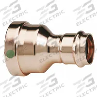 VIEGA PROPRESS Crimp Fitting: Straight, 2 1/2 in CTS x 1 1/2 in CTS size, Press-fit x Press-fit (MPN 20695). Key specifications — Brand: VIEGA PROPRESS; Broad - Material for Bullet: Copper Or Bronze; Brand - Broad: VIEGA.