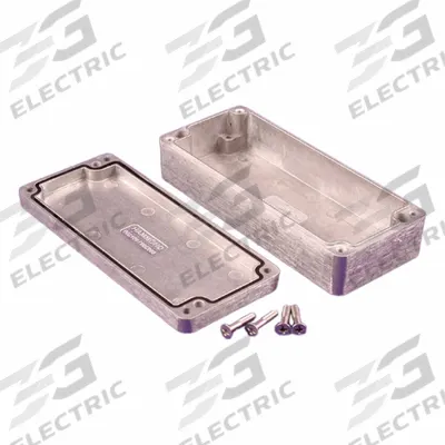 HAMMOND Enclosure: Die-Cast Aluminum, 5 in x 2 in x 1 in, NEMA 1/12/13/4/4X, Solid Cover - Aluminum Enclosures