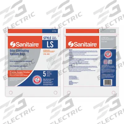 SANITAIRE Vacuum Bag: Sanitaire, SC5713/SC5815B/SP5816, Dry, Paper, 2-Ply, Std - Upright Vacuum Bags