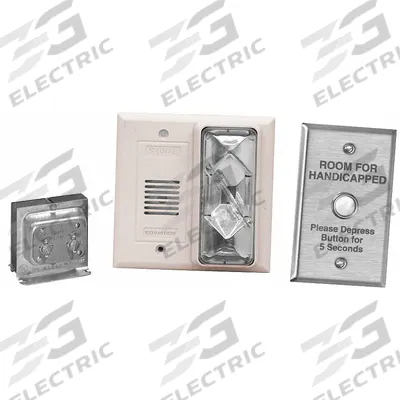 EDWARDS SIGNALING Annunciator Kit: 4 13/16 in Overall Wd, 24V AC - Call-for-Assistance Kits