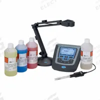 HACH pH Meter: BOD/Dissolved Oxygen/ORP/pH, 0 pH pH Range - Min, 14 pH pH Range - Max (MPN 8508600). Key specifications — pH Accuracy: 0.001/0.01/0.1 pH; Temp Compensation: Automatic; Measurement Components Included: HQ440D Laboratory Multi Meter; Reagents and Solutions Included: pH Buffer Kit 4,01/7,00/10,01 (500 mL); Test Parameters: ORP; Other Accessories Included: USB Cable for Data Transfer; Manufacturer Part Number: 8508600.