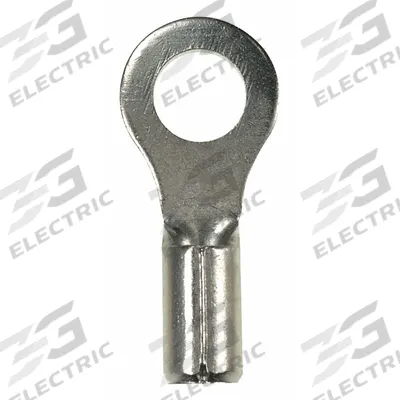 PANDUIT Ring Terminal: Bare, #10 Stud Size, 14 AWG to 10 AWG Wire Sizes - Non-Insulated Ring Terminals