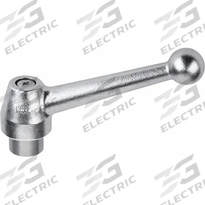 KIPP Adjustable Handle: SS, 1/2"-13 - Corrosion-Resistant Ball-Style Adjustable Handles with Threaded Hole