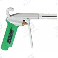 SPEEDAIRE Air Gun: Pistol-Grip Grip, Aluminum, 1/4 in Female NPT, 1 Nozzle(s), Straight, Focused (MPN 2TEH2). Key specifications — attr1328526: Aluminum; attr1328500: High Flow Safety Nozzle; attr1328508: SPEEDAIRE; attr1328515: No; attr1328533: Yes.