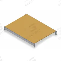 TENNSCO Shelf: 48 in x 24 in, Particleboard, 4,150 lb Load Capacity. Key specifications — Decking Material: Particleboard; Frame Finish: Powder Coated; Frame Material: Steel; Color: Industrial Gray; Includes: Cross Bars; Brand: TENNSCO.