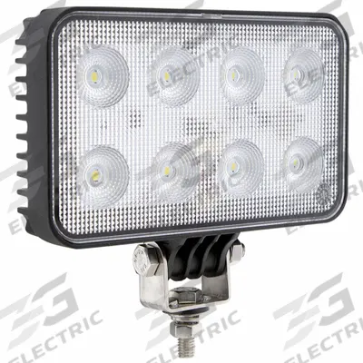 MAXXIMA Vehicle Work Light: Rectangular, Flood, LED, Bolt, Blunt Cut Wires, Universal - Vehicle Floodlights