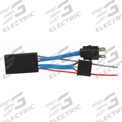 MAXXIMA Harness: H4 Female Connector/HF Male Connector, 2 Wires, 11 in Wire Lg - Automotive Harnesses