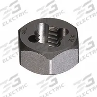 CLEVELAND Hex Threading Die: M7x1 Metric, 11/16 in Hex Wd, Carbon Steel (MPN C29194)