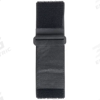 FASTENATION Hook-and-Loop Cinch Strap: 12 in Lg, 3.00 in, 1 in Wd, Polyester, Black - Buckle Hook-and-Loop Cable Ties