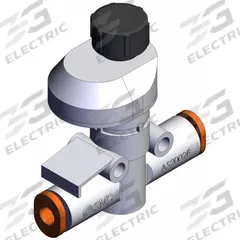 SMC Speed Controller: In-Line Fitting, Screw, 1/8 in Valve Body Size, 5/32 in Push to Connect Tube (MPN AS2002FS-03). Key specifications — attr947203: Brass/PBT; attr947205: SMC; attr947223: 5/32 in Push to Connect Tube.