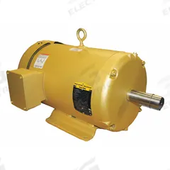 BALDOR General Purpose Motor: Rigid Base Mount, Totally Enclosed Fan Cooled, 5 hp, 208-230/460V AC (MPN EM3708T). Key specifications — Brand: BALDOR; Nameplate Voltage @ 60 Hz: 208-230/460V AC; Full Load Current @ 60 Hz: 14.4/7.2 A; Nameplate RPM @ 60 Hz: 1,160 RPM; Motor Enclosure: TEFC.