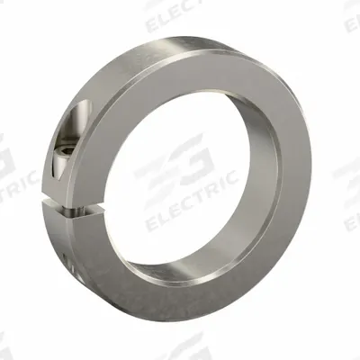 RULAND MANUFACTURING Shaft Collar: 1-Piece, Inch, Round, Clamp-On, 2 7/16 in Bore Dia - Stainless Steel Shaft Collars