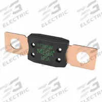 LITTELFUSE Automotive Fuse: MEGA+® 298 Series, Two-Hole, Bolt-On, Time-Delay, 125 A, 32 V DC (MPN 0298125.TXN). Key specifications — Brand: LITTELFUSE; Series: MEGA+® 298.