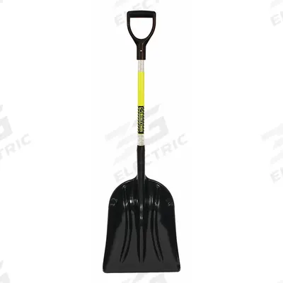 SEYMOUR MIDWEST Scoop Shovel: 3 Ribs, Plastic, #12 Blade Size, 14 1/4 in Blade Wd - Standard Scoop Shovels