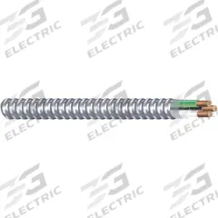 SOUTHWIRE Metal Clad Armored Cable: 14 AWG, 2 Conductors, Copper, 250 ft, Aluminum, Std, THHN (MPN 68579201). Key specifications — Brand: SOUTHWIRE.