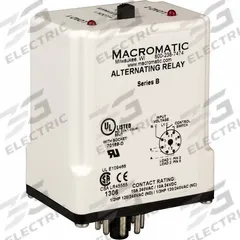 MACROMATIC Alternating Relay: 24V AC/DC, 8 Pin, SPDT (MPN ARP024A6R-G). Key specifications — Contact Rating (AC): 10A @ 240V; Contact Rating (DC): 10 A @ 24V; Manufacturer Part Number: ARP024A6R-G; Base Type: Octal; Brand: MACROMATIC.