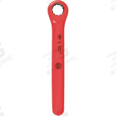 WIHA Box End Wrench: Chrome, 12 mm Head Size, 6 in Overall Lg, Std, 0° Head Offset Angle - Metric, Single End, 12-Point, Ratcheting Box End Wrenches