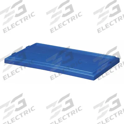 AKRO-MILS Lid: 18 in x 11 in, Blue, FDA Compliant, 5KY92/5KY94 - Lids for Standard Stacking & Nesting Totes