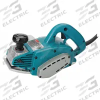 MAKITA Corded Hand Planer: Curved, 120V AC, 9.6 A, 4 3/8 in Blade Wd, 3/16 in Cutting Dp, 15,000 RPM (MPN 1002BA). Key specifications — attr216859: 120V AC; attr306455: Steel; attr216833: MAKITA.