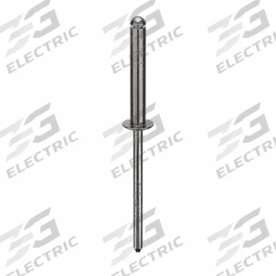 APPROVED VENDOR Blind Rivet,1 7/8 in L,1/8 in dia,PK500: Inch, 1 7/8 in Overall Lg, 25/32 in Body Lg - Domed-Head Blind Rivets