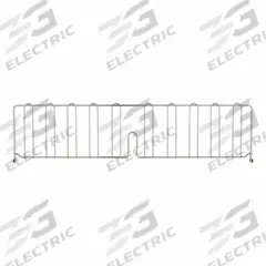 METRO Shelf Divider: 36 in x 2 in x 8 in, Steel (MPN DD36C). Key specifications — Material: Steel; Color: Silver; Finish: Chrome; Brand: METRO; Ledge Size: 36 in.