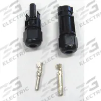 SOLARTECH POWER Connector: MC4, 20 A Max Current, Female/Male, Copper, CON-MC-N. Key specifications — Manufacturer Part Number: CON-MC-N; Brand: SOLARTECH POWER; Connection Type: MC4; Contact Material: Copper; Gender: Female.