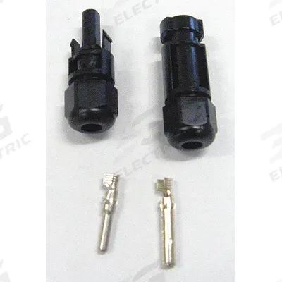 SOLARTECH POWER Connector: MC4, 20 A Max Current, Female/Male, Copper - Connectors for Solar Panels
