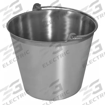 SANI-LAV Dairy Pail: 13 qt Capacity, 10 7/8 in Overall Ht, 12 1/4 in Overall Dia - Hygienic Dairy Pails