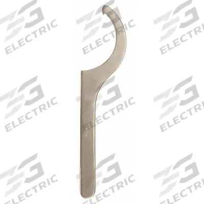 AMPCO Hook Spanner Wrench: 3 1/8 in to 3 1/2 in, 11 1/4 in Overall Lg - Fixed-Hook Spanner Wrenches