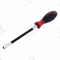 WIHA Nut Driver: Metric, Flex Shaft Nut Driver, 8 mm Hex Size, 5 7/8 in Shank Lg, 150 mm Overall Lg (MPN 37239). Key specifications — attr1214505: WIHA.