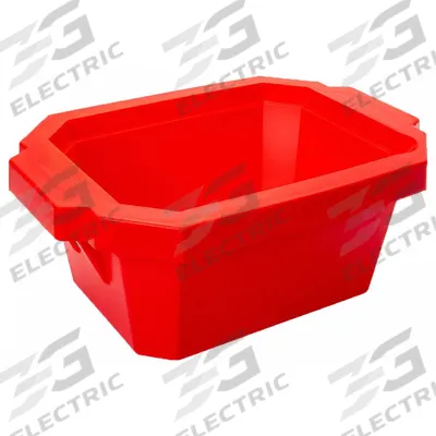 GLOBE SCIENTIFIC Ice Bucket with Lid: 4 L Capacity, Rectangular, Polyurethane Foam, Red - Ice Buckets & Pans