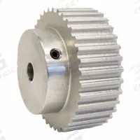 DAYTON Timing Pulley: Modified Curvilinear, Fixed, For GT Timing Belt Section, For 15 mm Belt Wd (MPN 36-5P15-6A6). Key specifications — Brand: DAYTON; Finish: Clear Anodized; For Belt Series: Powerhouse®.