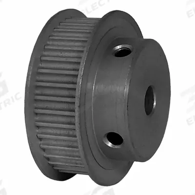 Dayton Timing Pulley: Modified Curvilinear, Fixed, For GT Timing Belt Section - GT Section Fixed-Bore Timing Pulleys with Hub